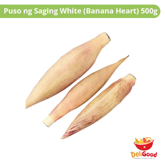 Puso ng Saging White (Banana Heart) 500g DeliGoodPH
