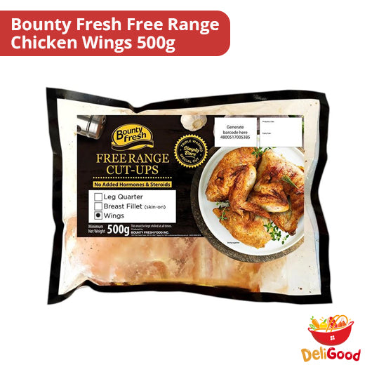 Bounty Fresh Free Range  Chicken Wings 500g