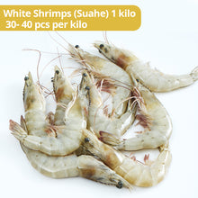 Load image into Gallery viewer, White Shrimps (Suahe) 1 kilo  30- 50 pcs per kilo
