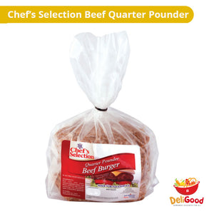 Chef's Selection Beef Quarter Pounder Beef 912g, 8 pcs per pack