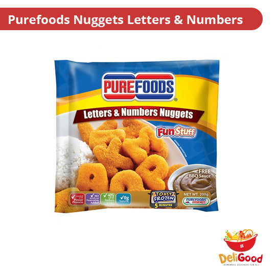 Purefoods Nuggets Letters & Numbers 200g