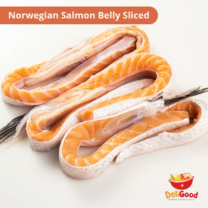 DeliGood Norwegian Salmon Belly Strip Cut 500g