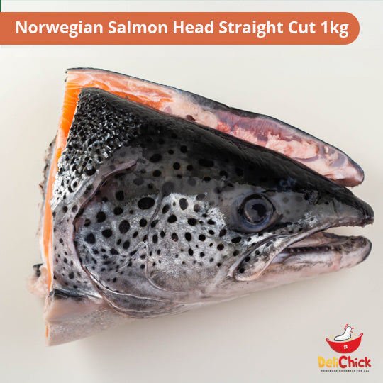 Norwegian Salmon Head Straight Cut 1kg
