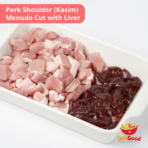DeliGood Pork Shoulder (Kasim) Menudo Cut with Liver