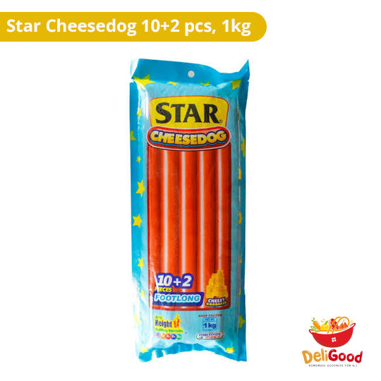 Star Cheesedog Footlong 10+2 pcs, 1kg